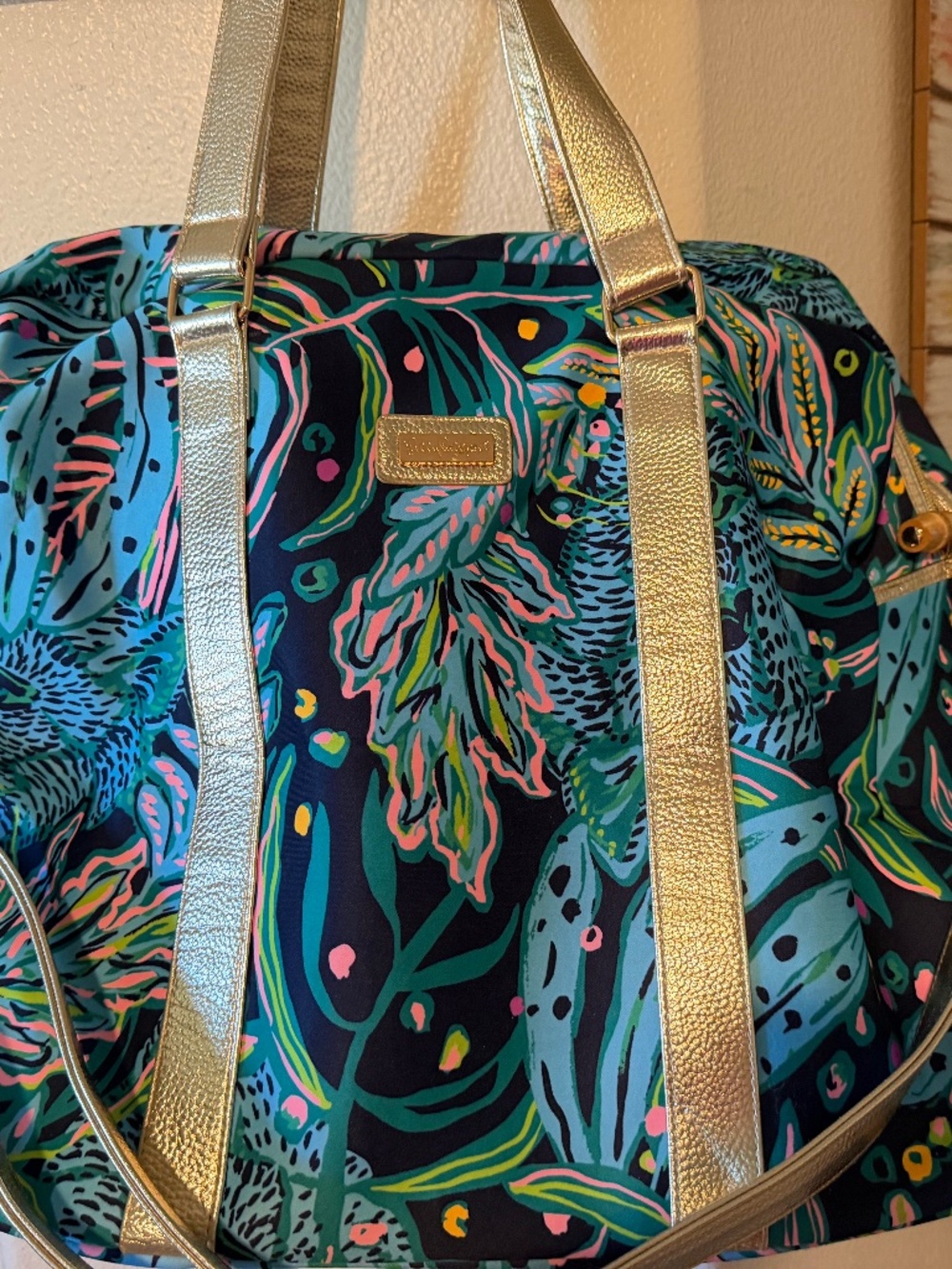 Lilly Pulitzer Weekender Bag Catty Personality Like New